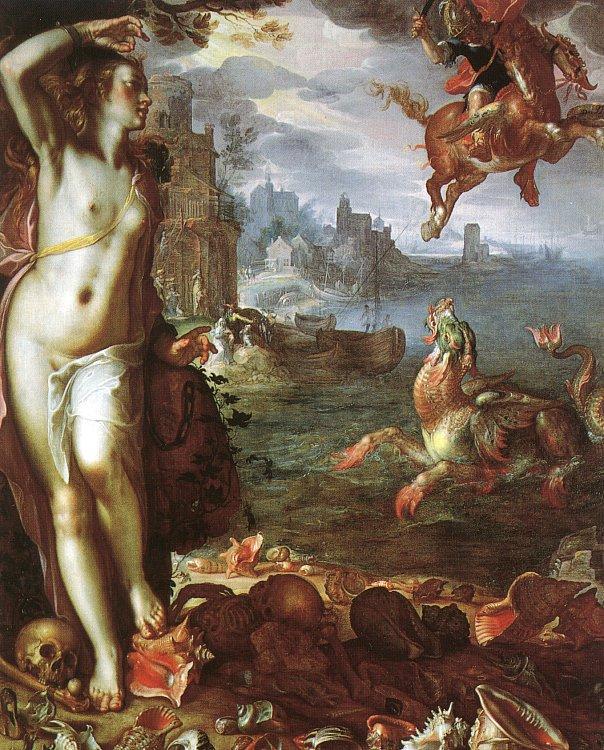 Joachim Wtewael Perseus and Andromeda Sweden oil painting art